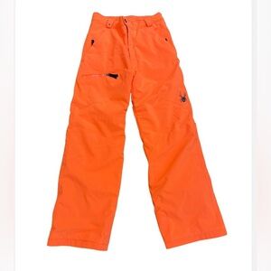 Spyder Boys Propulsion Ski Pants Neon orange  Size 18